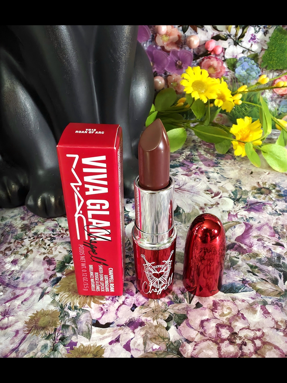 MAC Cosmetics Viva Glam 12 Roan Of Arc in Metallic Case Lipstick limited edition